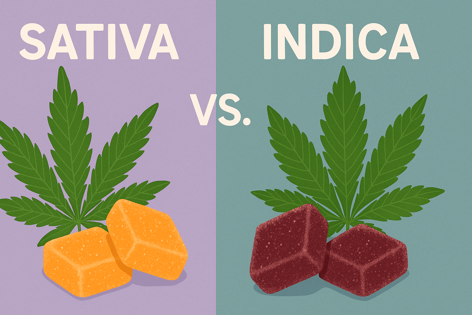 sativa vs. indica edibles